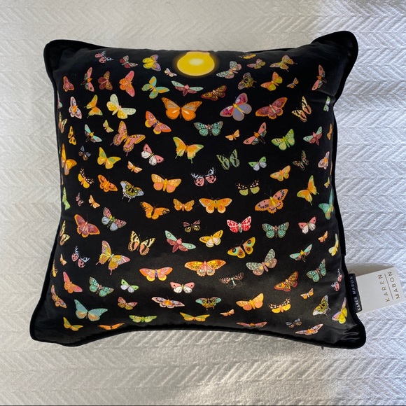 Karen Mabon “Moths” cushion pillow (20" x 20") - Picture 8 of 11